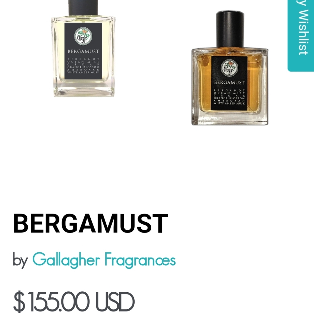 Gallagher Fragrances Bergamust perfume